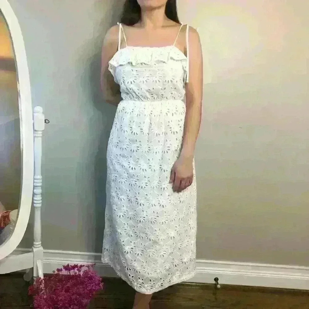 First Monday Ivory Midi Dress - Picture 4 of 8